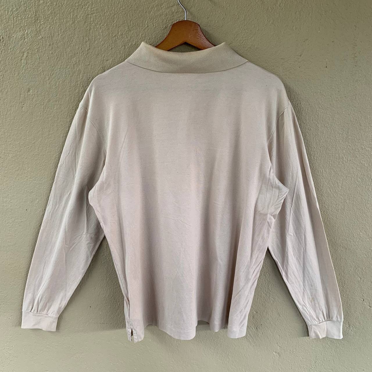 Burberry Vintage BURBERRY Small Embroidered Logo Long Sleeve Polo Tee Size US M / EU 48-50 / 2 - 2 Thumbnail