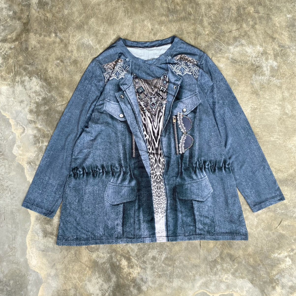 Jean Paul Gaultier Amica Jean Paul Gaultier Style Long Sleeve Shirt Size L / US 10 / IT 46 - 1 Thumbnail