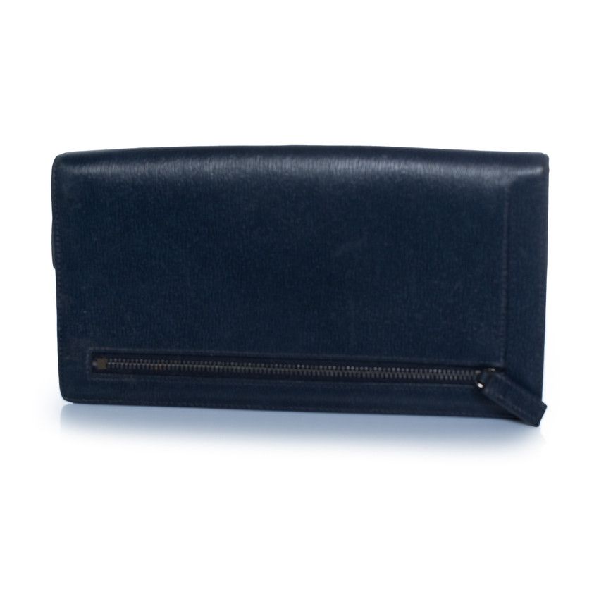 Montblanc Montblanc, blue leather zip around wallet Size ONE SIZE - 2 Thumbnail