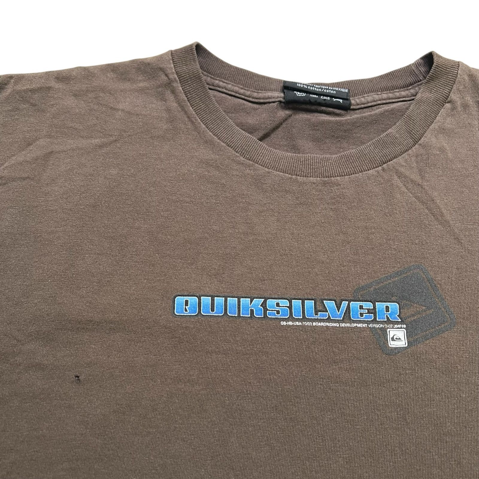 Quiksilver Y2K Quiksilver T Shirt Men XL short sleeve Brown Skate Surf Size US XL / EU 56 / 4 - 10 Thumbnail