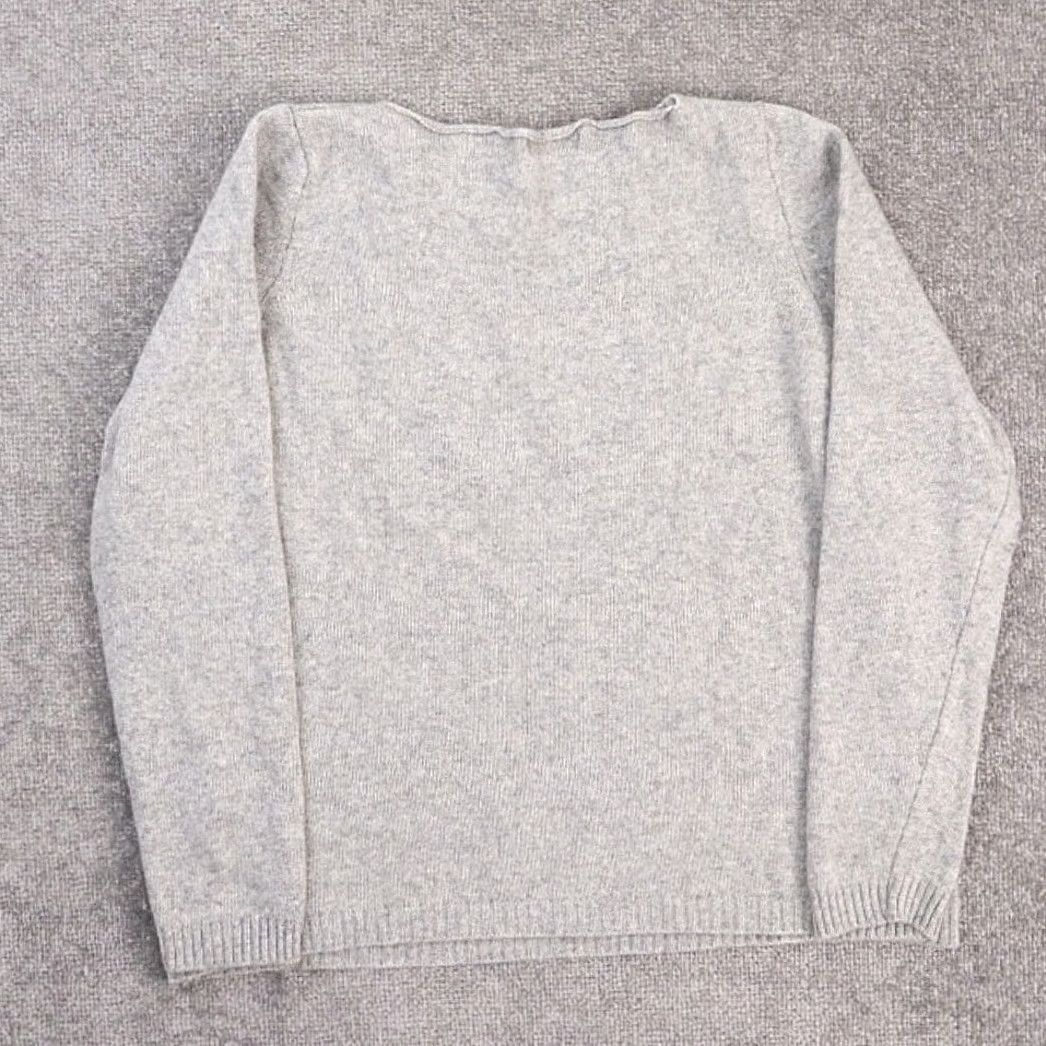 Vintage Benedetta B Sweater Long Sleeve Round Neck XL Gray Polka Dot Angora Viscose Wool Yak Ladies Pullover Italy Made in Italy Women Size XL / US 12-14 / IT 48-50 - 4 Thumbnail