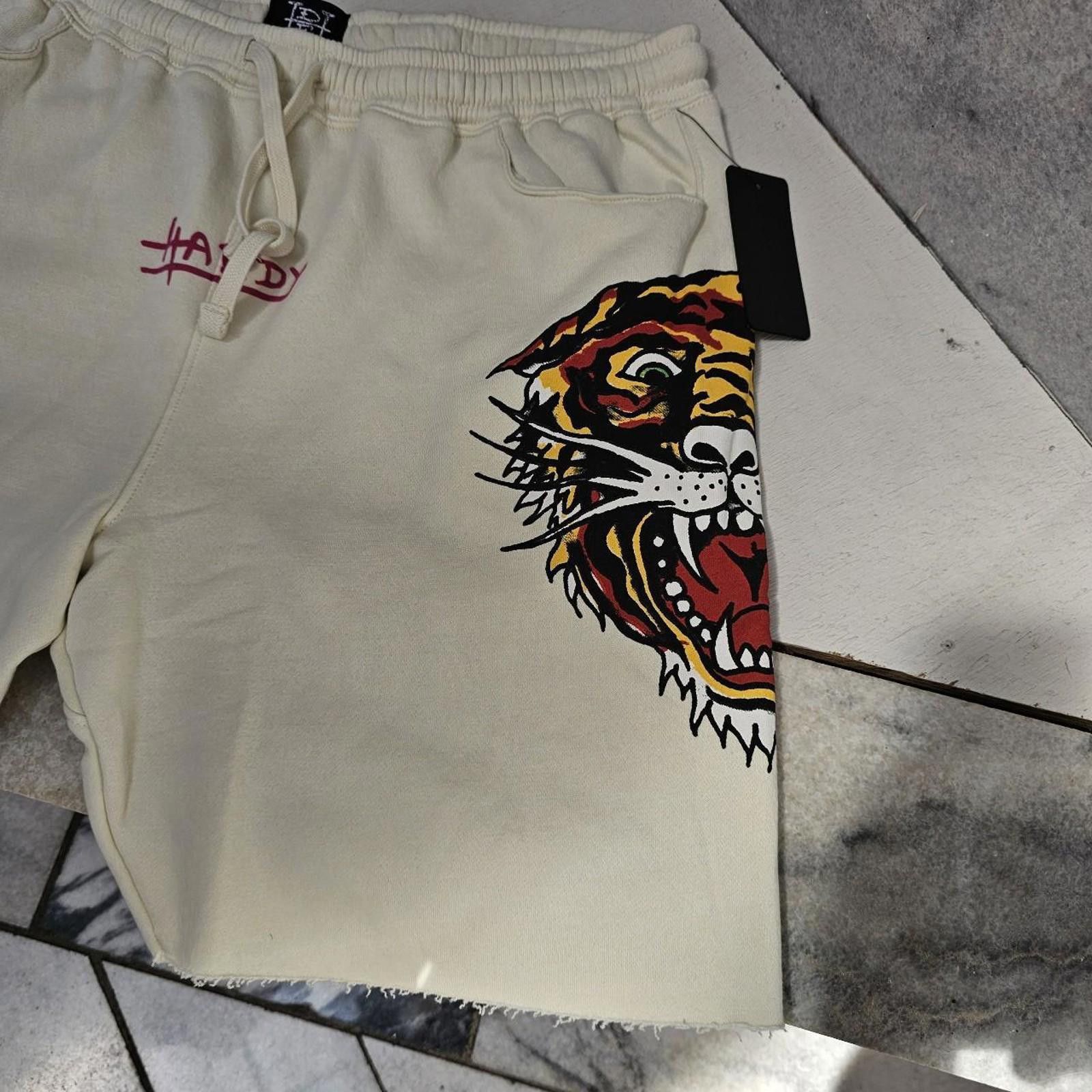 Ed Hardy Ed Hardy Men's Cream Shorts Size US 34 / EU 50 - 2 Thumbnail