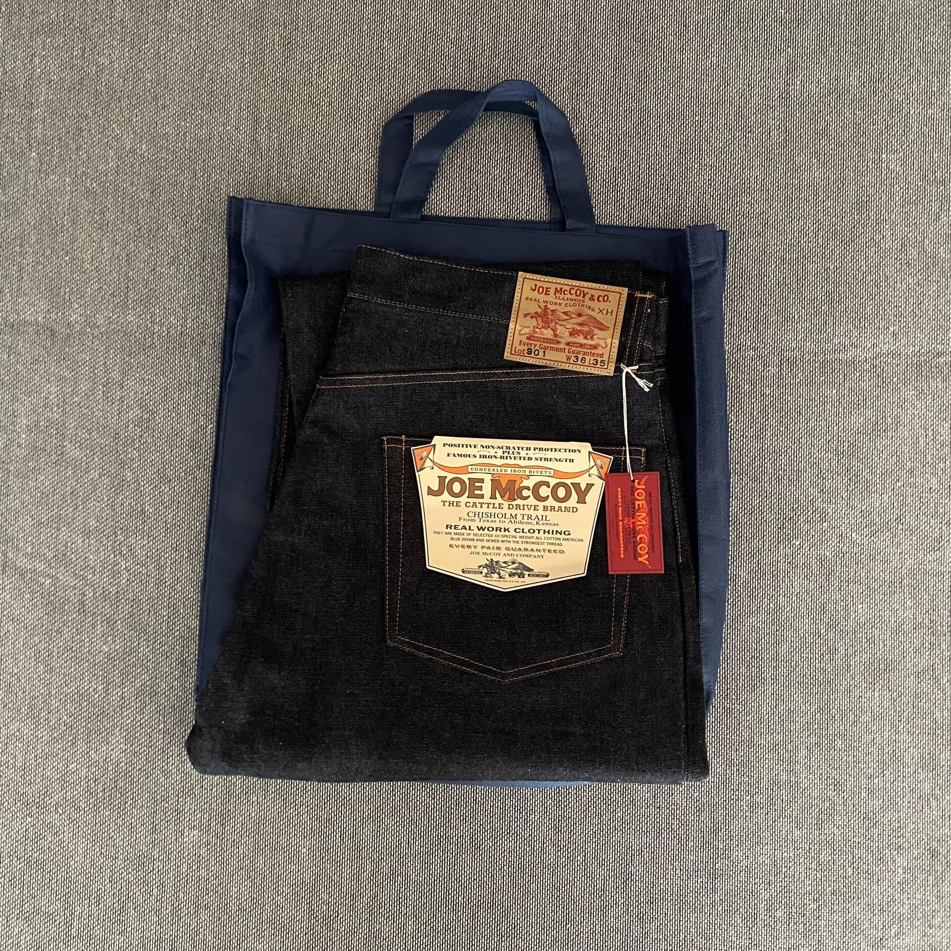 The Real McCoy's Joe Mccoy Original Color Denim Pants Size US 36 / EU 52 - 1 Thumbnail
