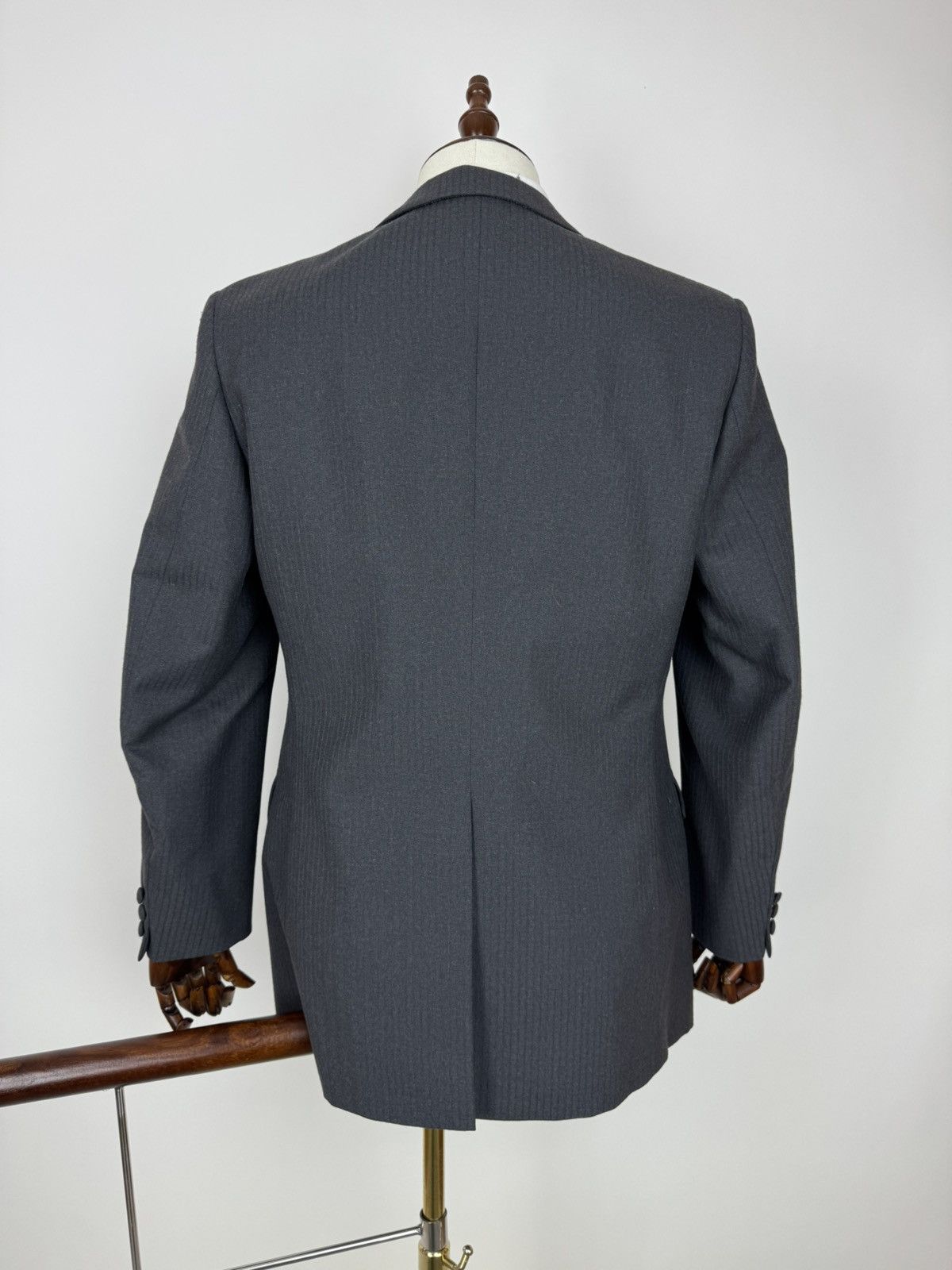 Other Trevira Twill herringbone Wool blend Vintage Suit 2 pieces Size 50R - 11 Thumbnail