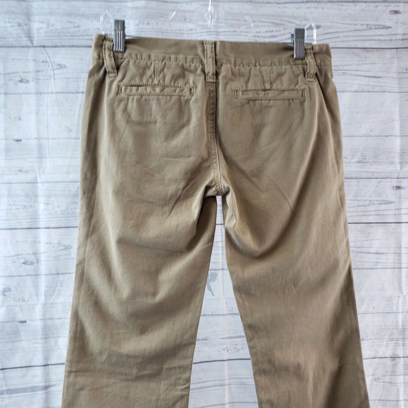 Hurley Hurley Women's Pants Size 1 Chino Low Rise 31 Inseam Cotton Tan Brown Patch Work Vintage: No Size 25" / US 0 / IT 36 - 4 Thumbnail