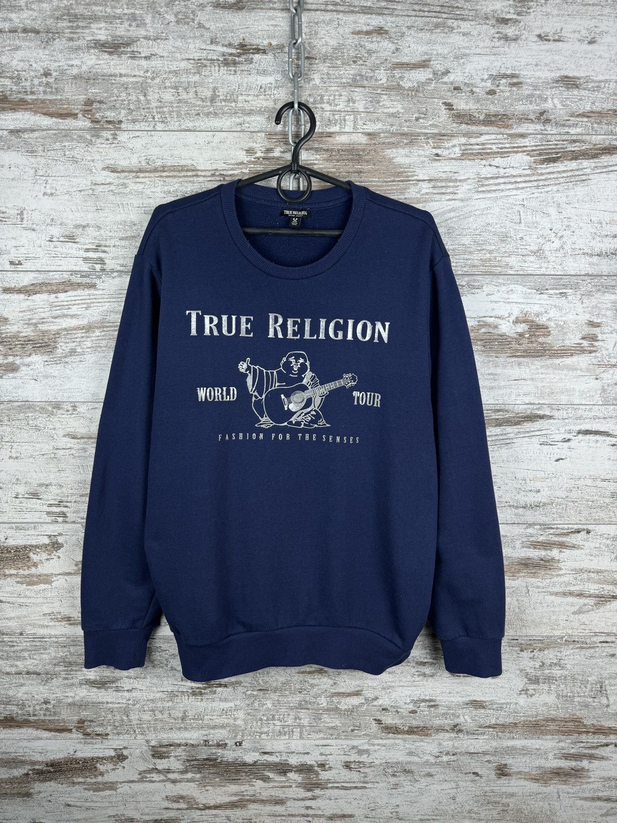 Japanese Brand × True Religion Mens Vintage True Religion Sweatshirt big logo Japanese y2k Size US M / EU 48-50 / 2 - 2 Thumbnail