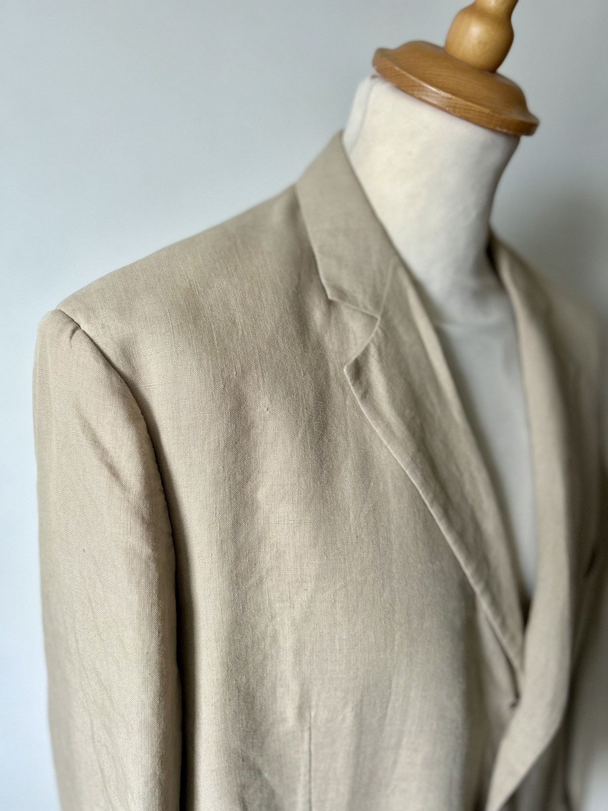 Balenciaga BALENCIAGA SS18 OVERSIZED WEIGHTED LINEN BLAZER JACKET 2018 Size US XS / EU 42 / 0 - 5 Thumbnail