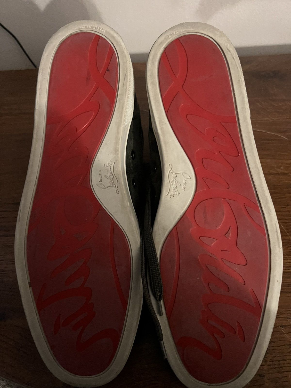 Christian Louboutin RED BOTTOMS FRONT SPIKES BARELY USED SIZE 44.5 / 11 Size US 11 / EU 44 - 7 Thumbnail