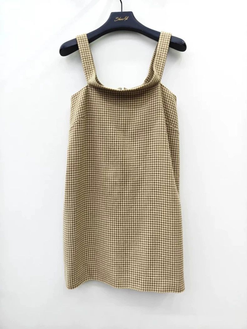 Balenciaga Balenciaga size 34 Houndstooth wool strap skirt Size M / US 6-8 / IT 42-44 - 1 Thumbnail