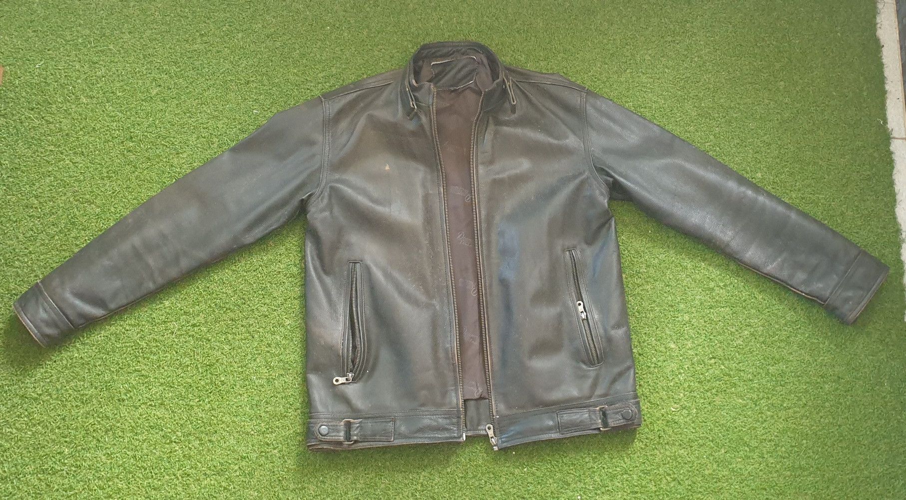 Vintage SHEEPSKIN LEATHER JACKET Size US L / EU 52-54 / 3 - 1 Thumbnail