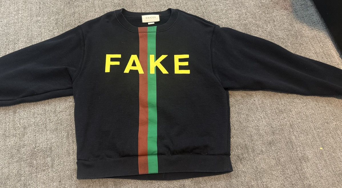 Gucci Gucci “FAKE” Collection Mens Crew neck Size US M / EU 48-50 / 2 - 1 Thumbnail