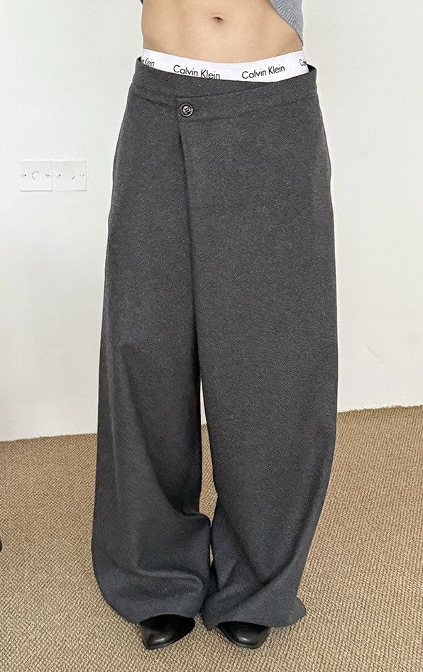Japanese Brand × Vintage Cleanfit retro fashion premium wrap wool pants Size US 28 / EU 44 - 6 Thumbnail