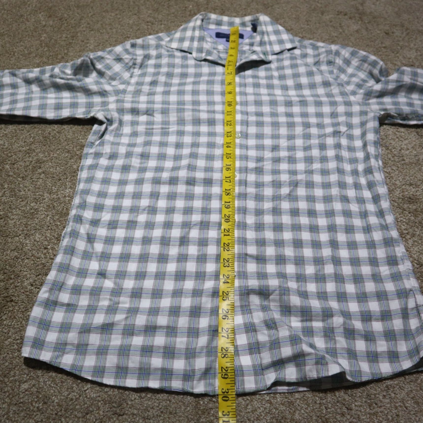 Tommy Hilfiger Tommy Hilfiger Shirt Button-Up Adult Men’s Size 15.5 Multicolor Plaid Casual, Travel, Party/Cocktail Men Size US L / EU 52-54 / 3 - 6 Thumbnail