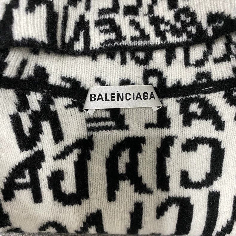 Balenciaga Balenciaga Bulletproof Logo Reversible Wool Knit Top Size US XS / EU 42 / 0 - 5 Thumbnail
