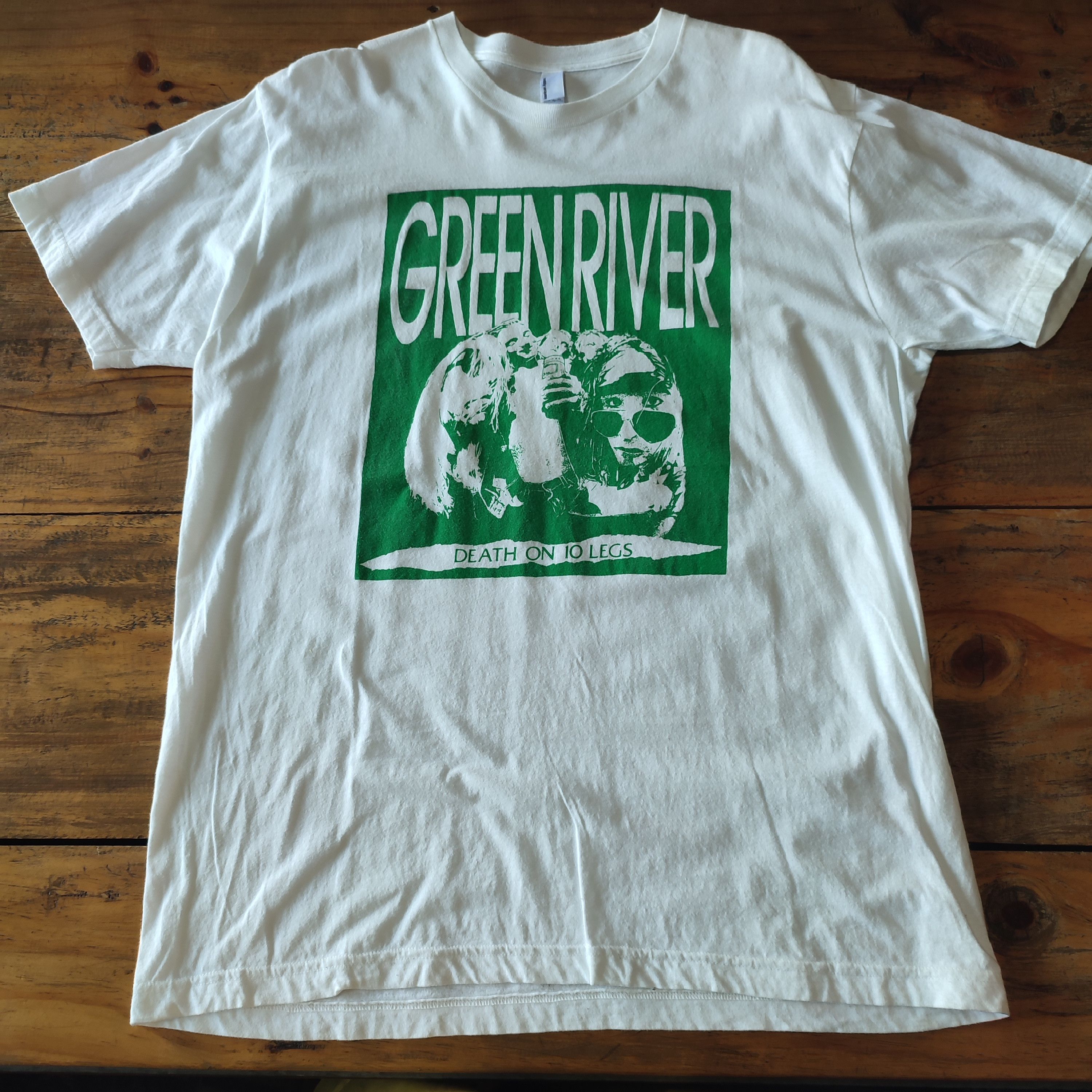 Nirvana × Vintage 🔥RARE🔥Green River "Death On 10 Legs" T-Shirt Size US XL / EU 56 / 4 - 2 Thumbnail