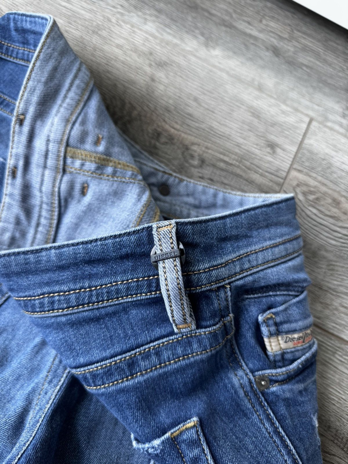 Diesel Diesel Akee Men's Blue Faded Jeans Size US 32 / EU 48 - 7 Thumbnail