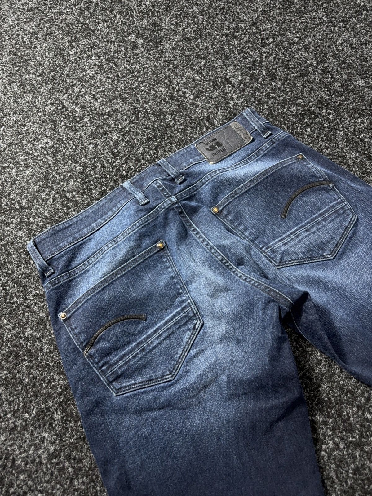G-Star 00s G-Star RAW Revend Skinny Washed Punk Rock Denim Jeans Size US 33 - 16 Thumbnail