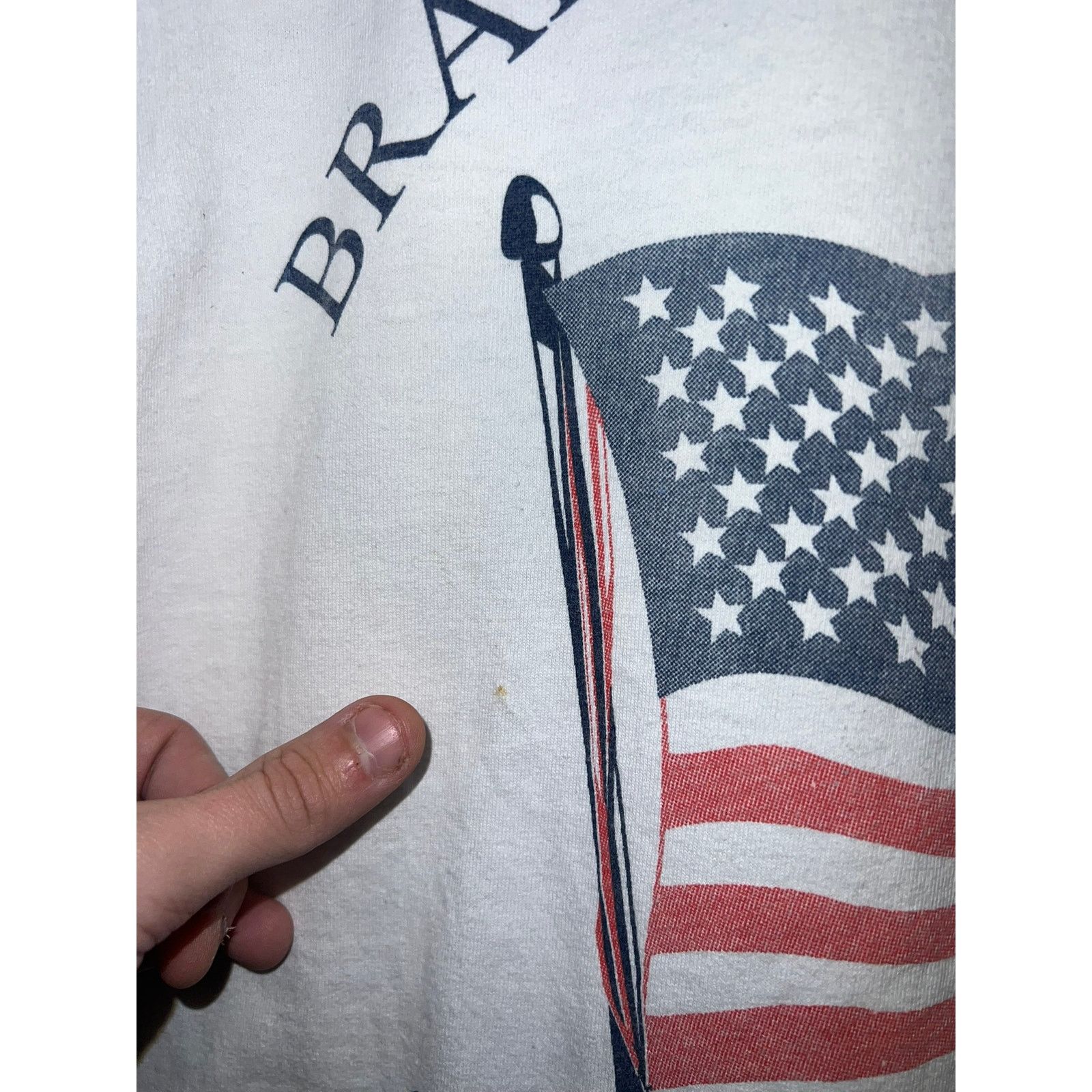 Gildan Vintage America Shirt American Flag Brand New Year Medium Size US M / EU 48-50 / 2 - 4 Thumbnail