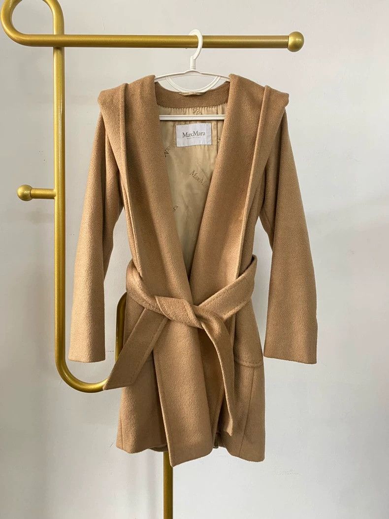 Max Mara Max Mara Khaki Camel Coat Size S / US 4 / IT 40 - 1 Thumbnail