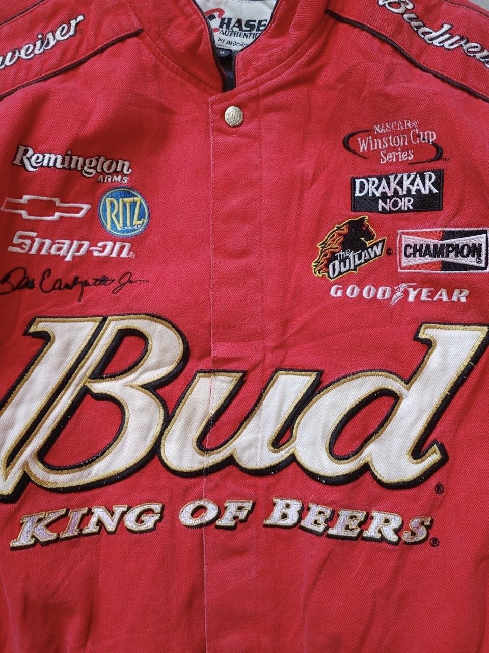 Chase Authentics Jh design Dale Earnhardt red Budweiser jacket Size US M / EU 48-50 / 2 - 4 Thumbnail