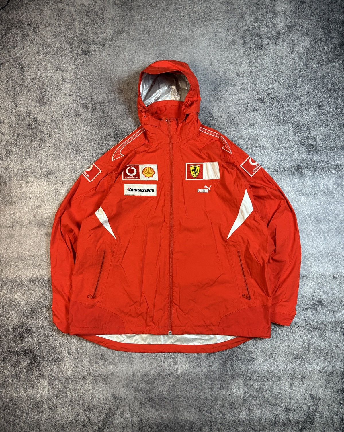 Ferrari × Puma Puma Ferrari Jacket Racing Vodafone Logo Streetwear XXL Size US XXL / EU 58 / 5 - 1 Thumbnail