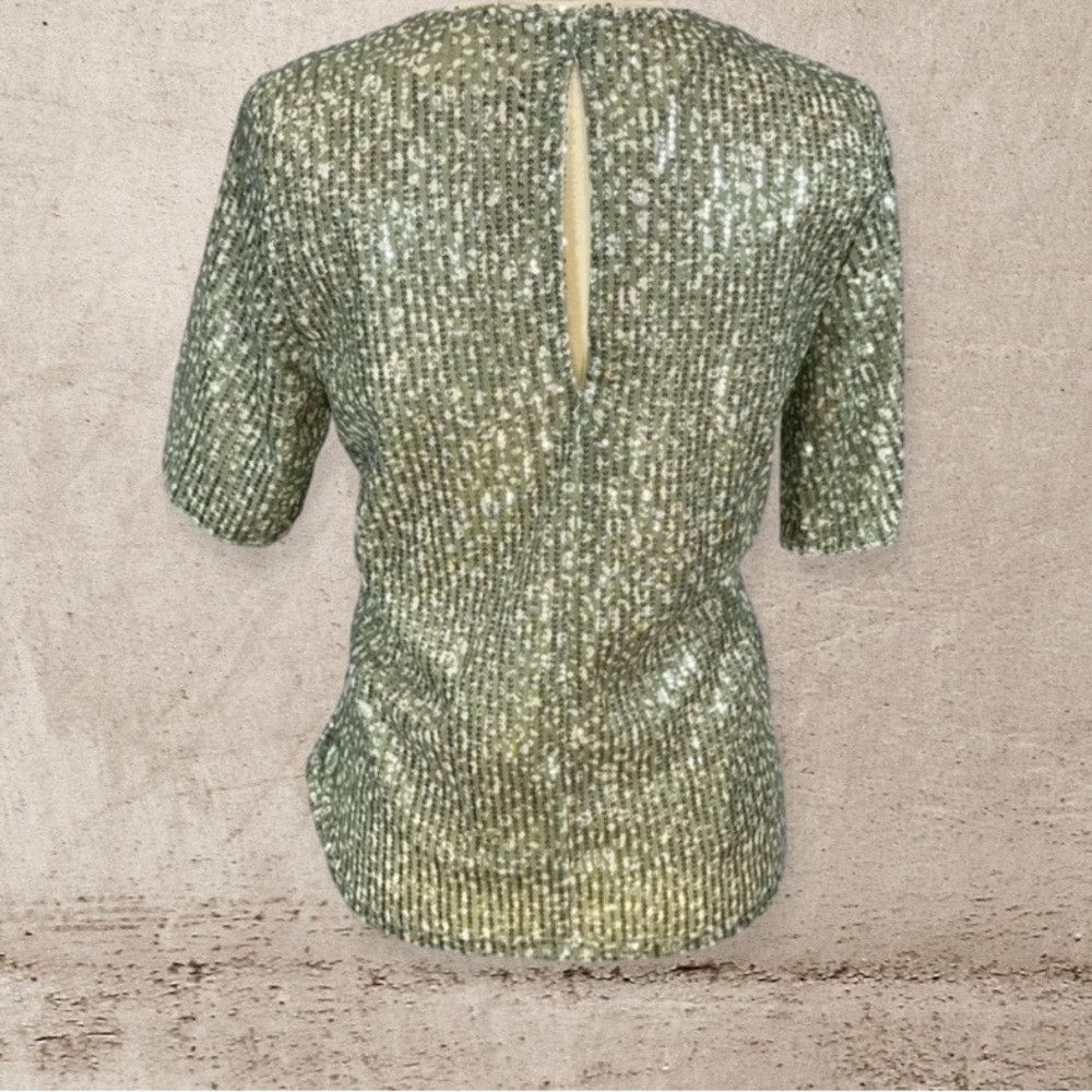 Gabrielle Gabrielle Woven Sequin Top NWT Size M / US 6-8 / IT 42-44 - 2 Thumbnail
