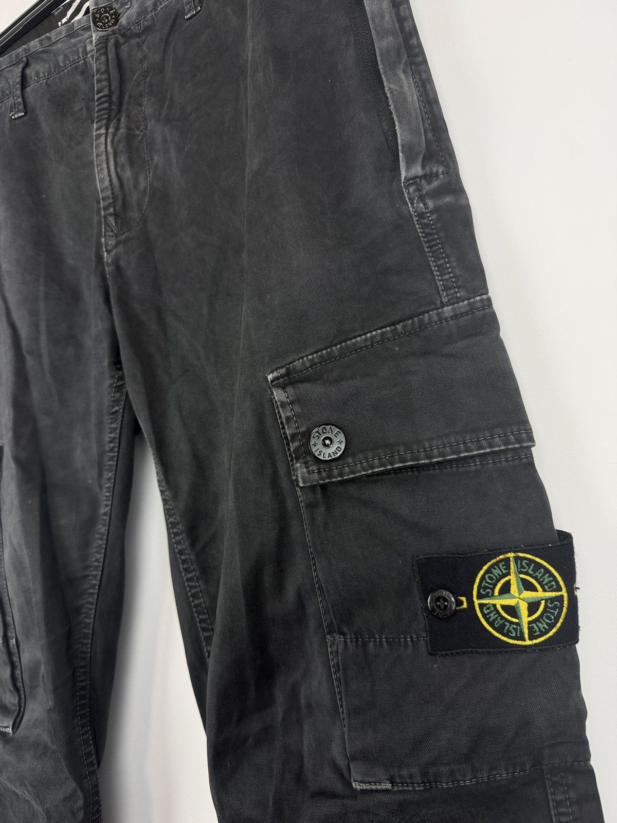 Stone Island Black Stone Island cargo trousers Size US 32 / EU 48 - 4 Thumbnail