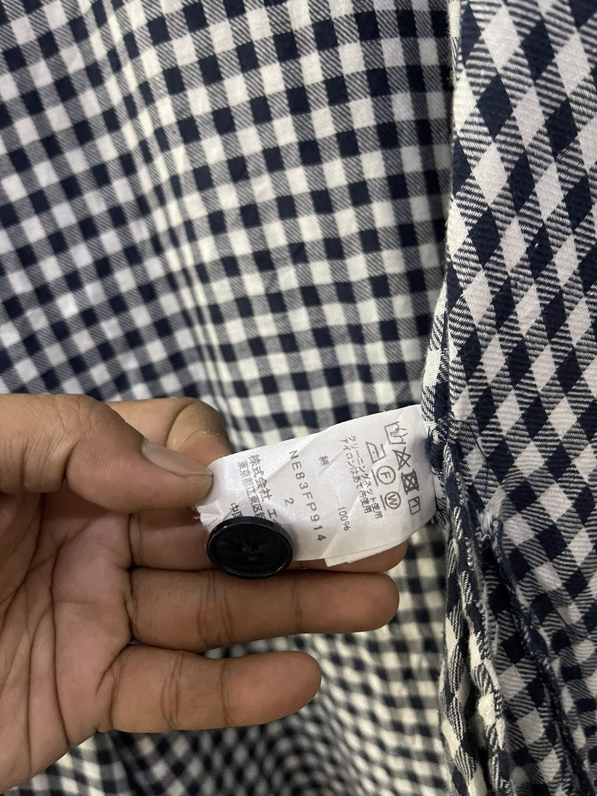 Ne-Net Ne-net issey miyake plaid cotton overshirt Size M / US 6-8 / IT 42-44 - 7 Thumbnail