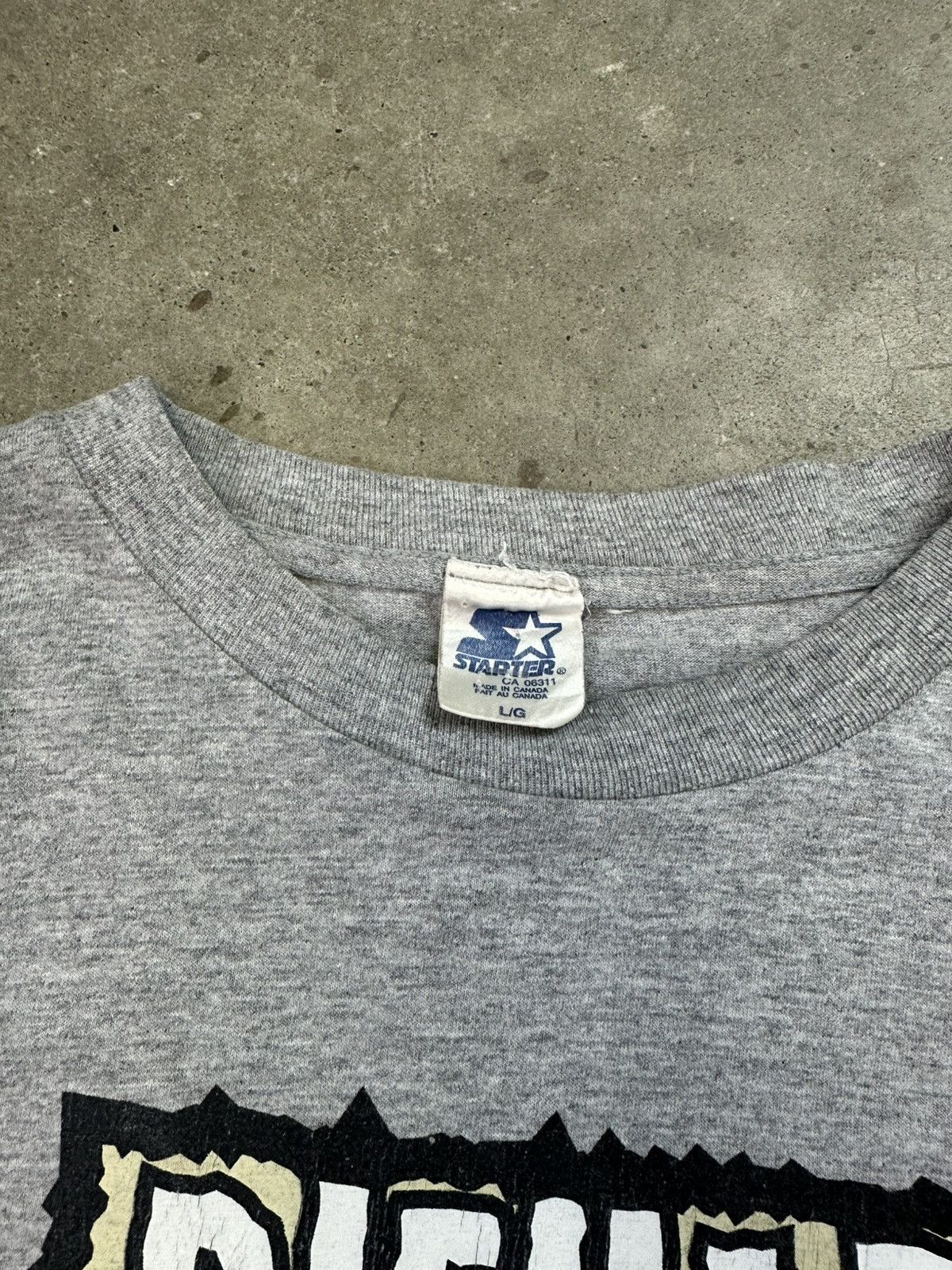 Starter × Vintage 90s Vintage Hockey Tee Calgary Flames Starter Logo Grey XL Size US XL / EU 56 / 4 - 5 Thumbnail
