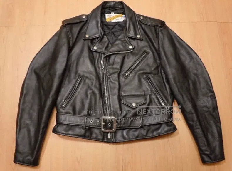 Schott Schott Black leather coat Size US M / EU 48-50 / 2 - 7 Thumbnail