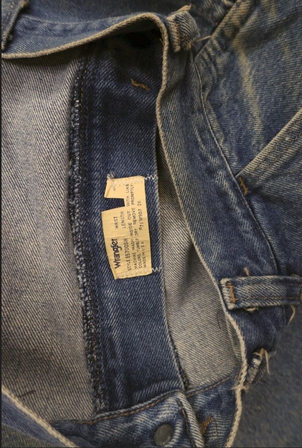 Vintage × Wrangler Vintage 80s 90s Wrangler Pleated Tapered Leg Denim Jeans USA Size US 38 / EU 54 - 8 Thumbnail