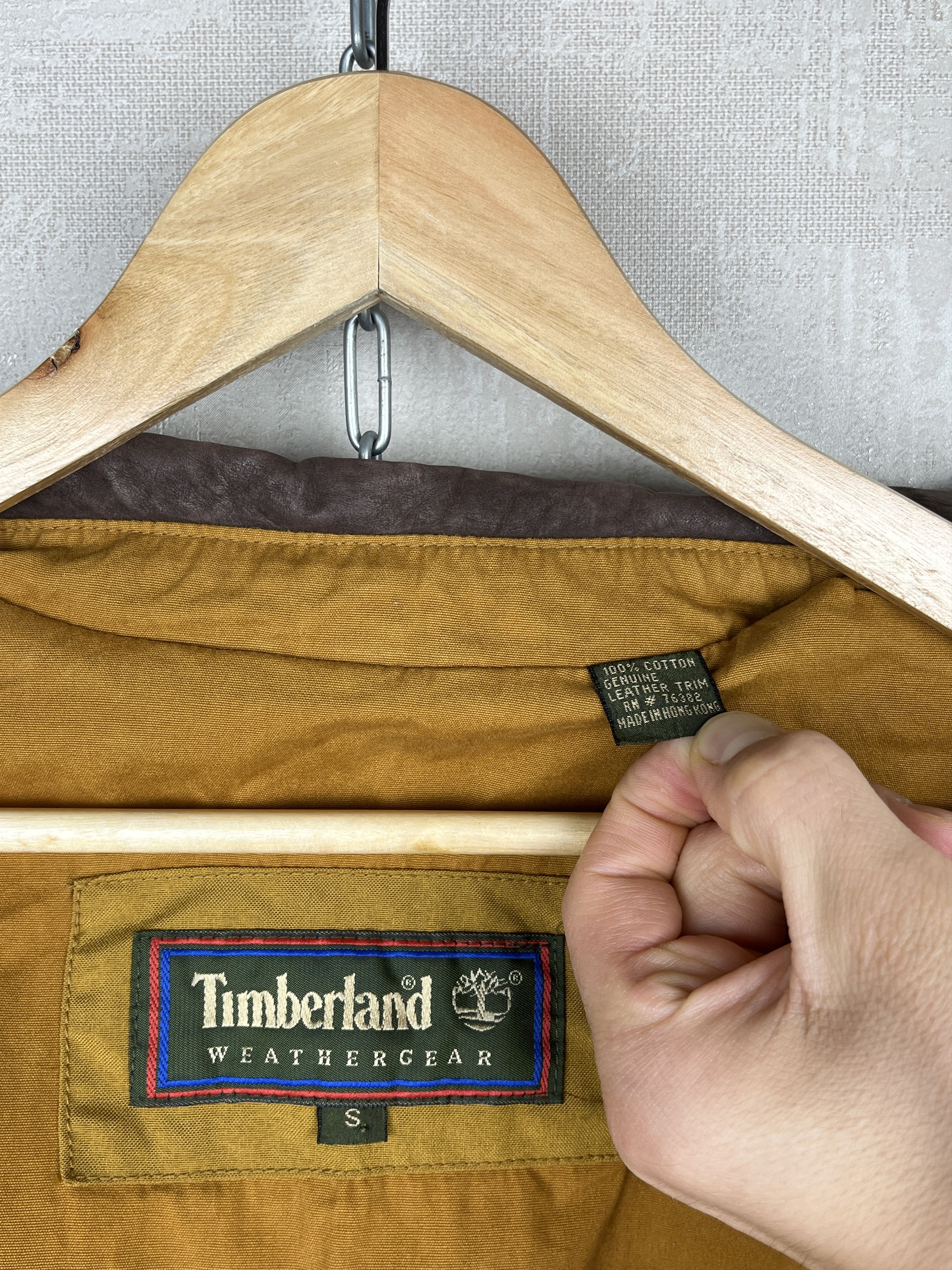 Timberland Timberland Jacket Leather Collar Barn Coat Chore Hunting Size S / US 4 / IT 40 - 5 Thumbnail