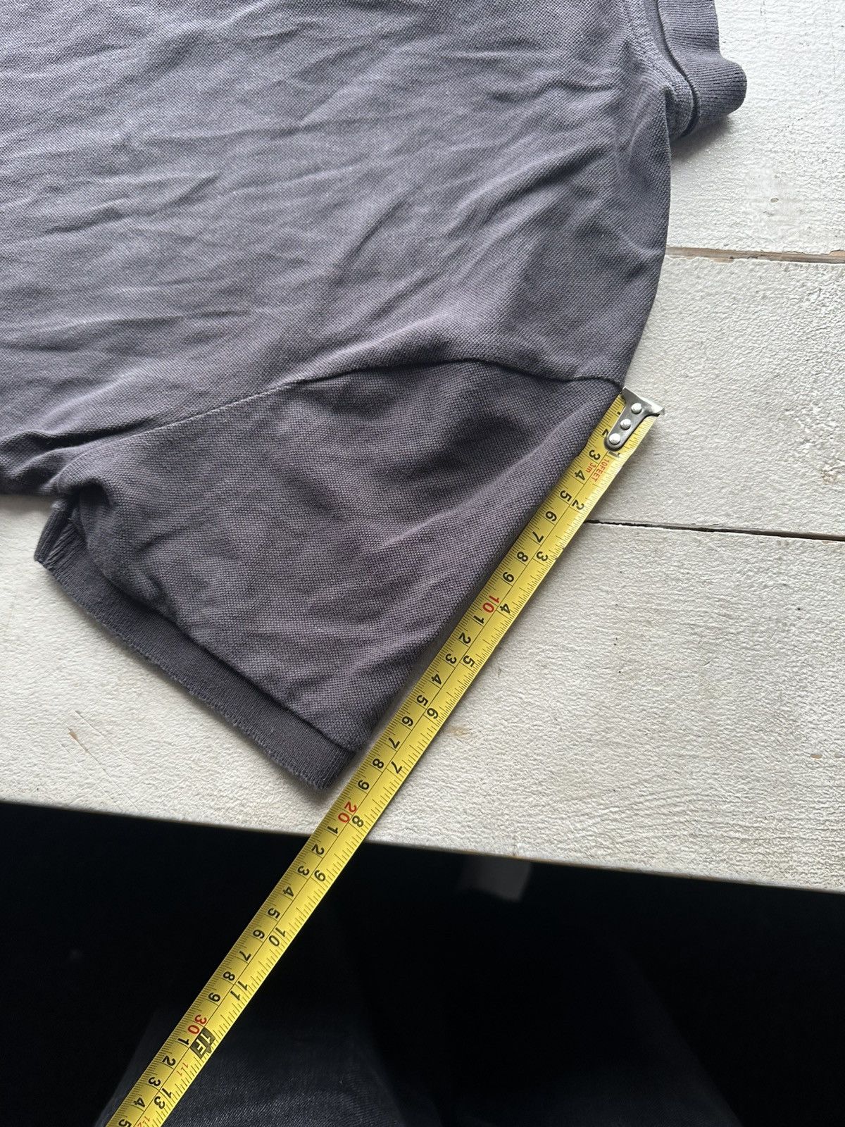 Moschino 🚨Vintage Moschino Gym BIG LOGO gray faded polo luxury Size US XL / EU 56 / 4 - 17 Thumbnail