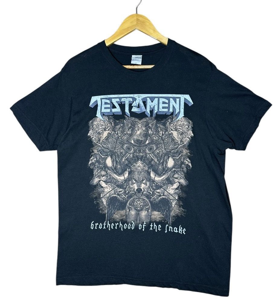Band Tees × Vintage Vintage Y2K Testament Band Tees Size US L / EU 52-54 / 3 - 3 Thumbnail