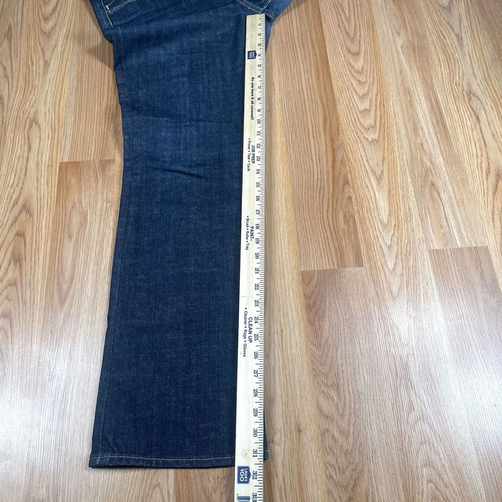 Denime The Flirt Jeans Womens Bootcut Mid Rise Stretch Blue Wash Denim Pants Size 10 Size 32" / US 10 / IT 46 - 6 Thumbnail