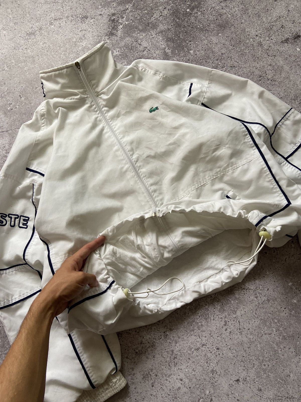 Lacoste × Vintage Vintage Lacoste Track Jacket Full Zip Y2K Drill Size US M / EU 48-50 / 2 - 2 Thumbnail