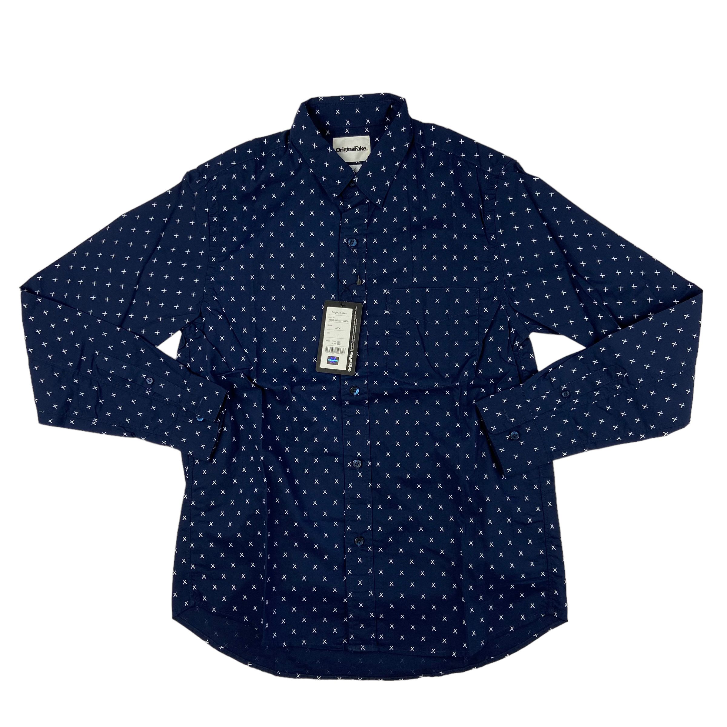 Kaws × Original Fake NEW 2013 Kaws Original Fake X Print Long Sleeve button up Size US S / EU 44-46 / 1 - 3 Thumbnail