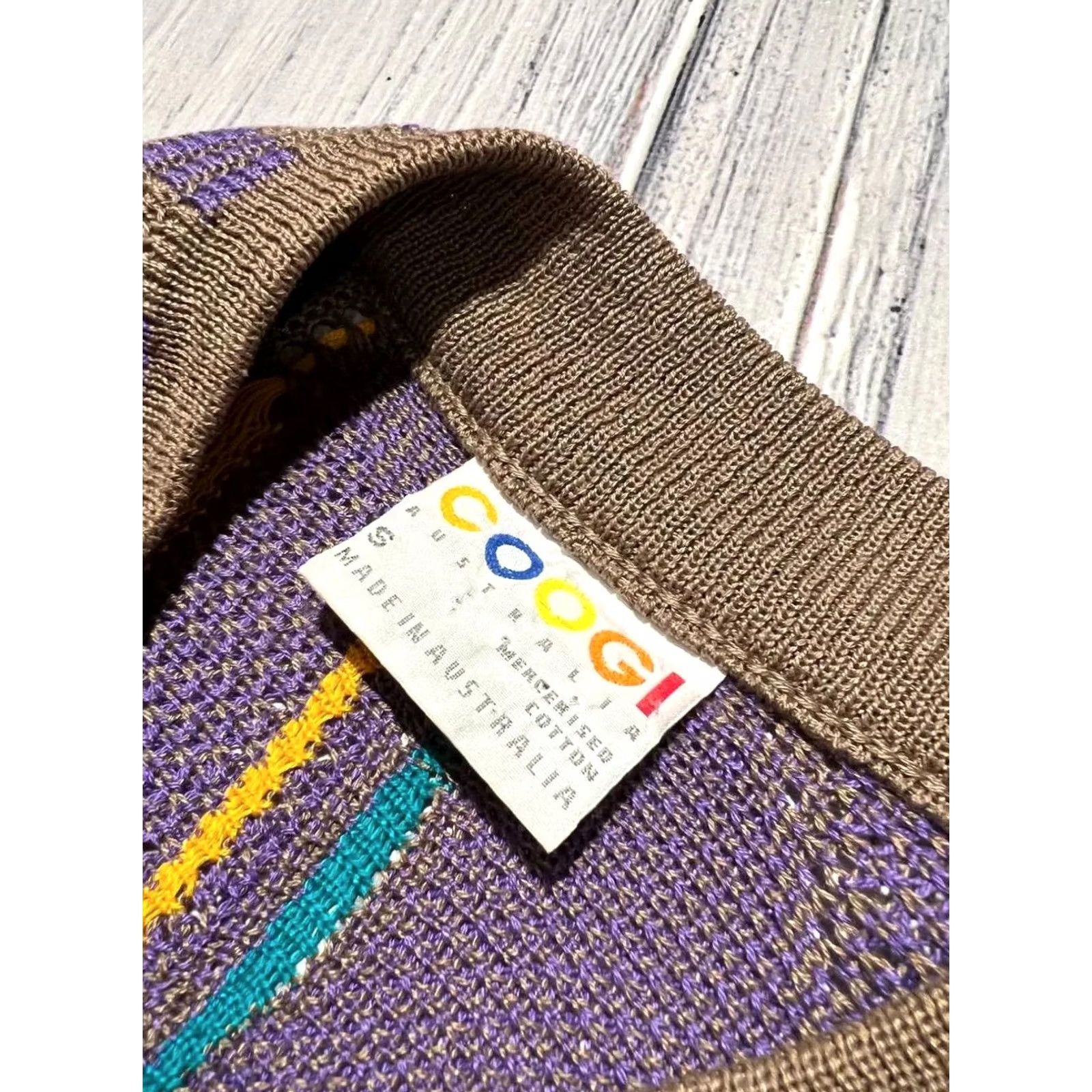 Coogi VINTAGE COOGI Knit Sweater Australia Purple Y2K 90s Men Size S Pullover Crew Neck Knit Cotton Winter Fall 90s Mens Purple COOGI Sweater Size US S / EU 44-46 / 1 - 3 Thumbnail
