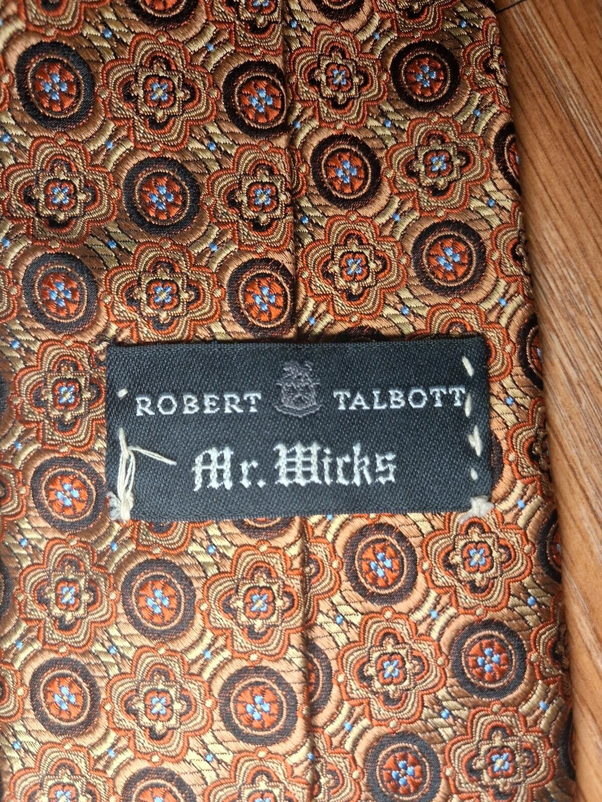 Robert Talbott Robert Talbott Best of Class Silk Tie Gold Floral Long Wide Size ONE SIZE - 2 Thumbnail