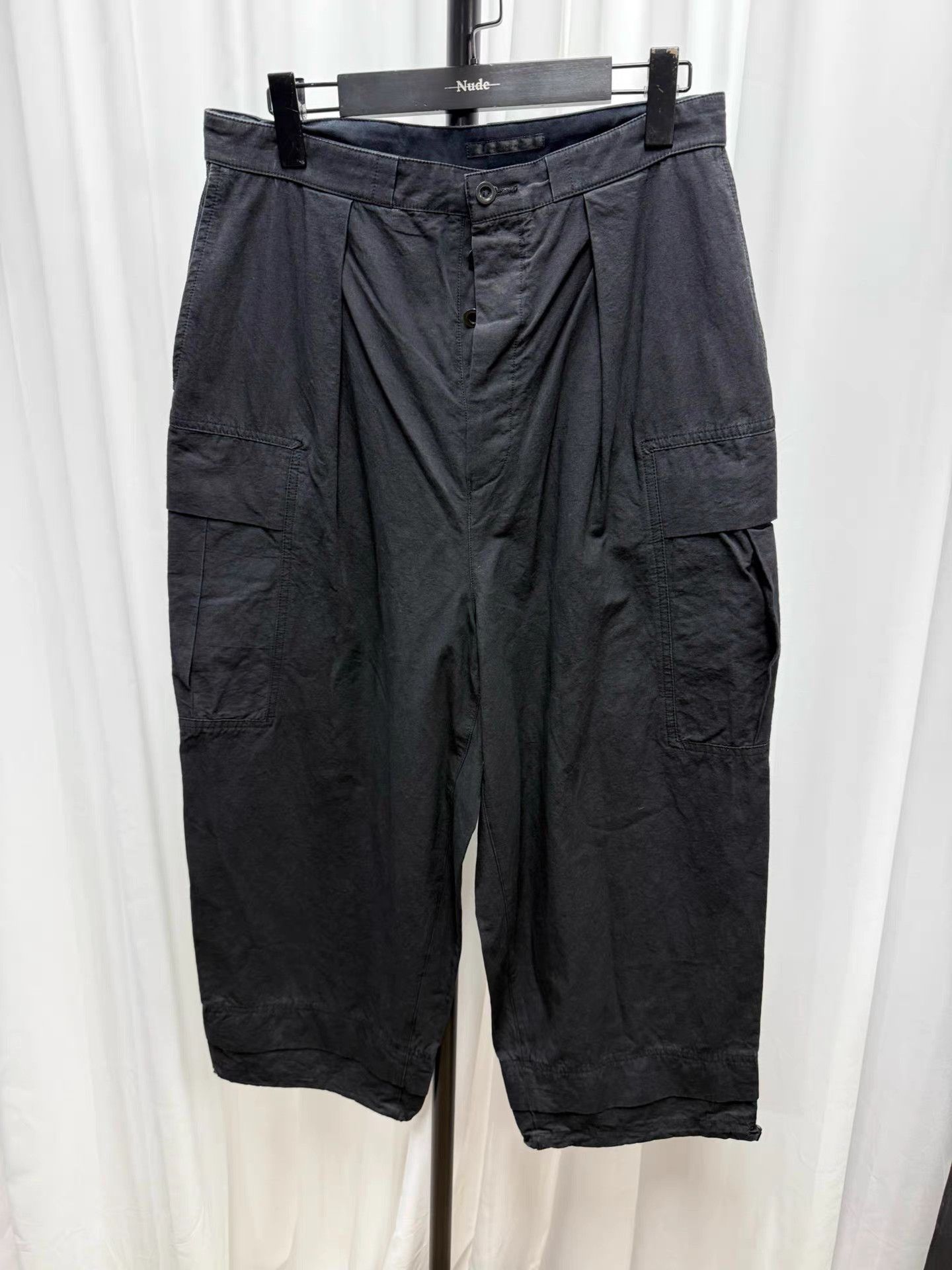 The Viridi-anne TVA Linen Cropped Cargo Pants K20 Size US 31 - 1 Thumbnail