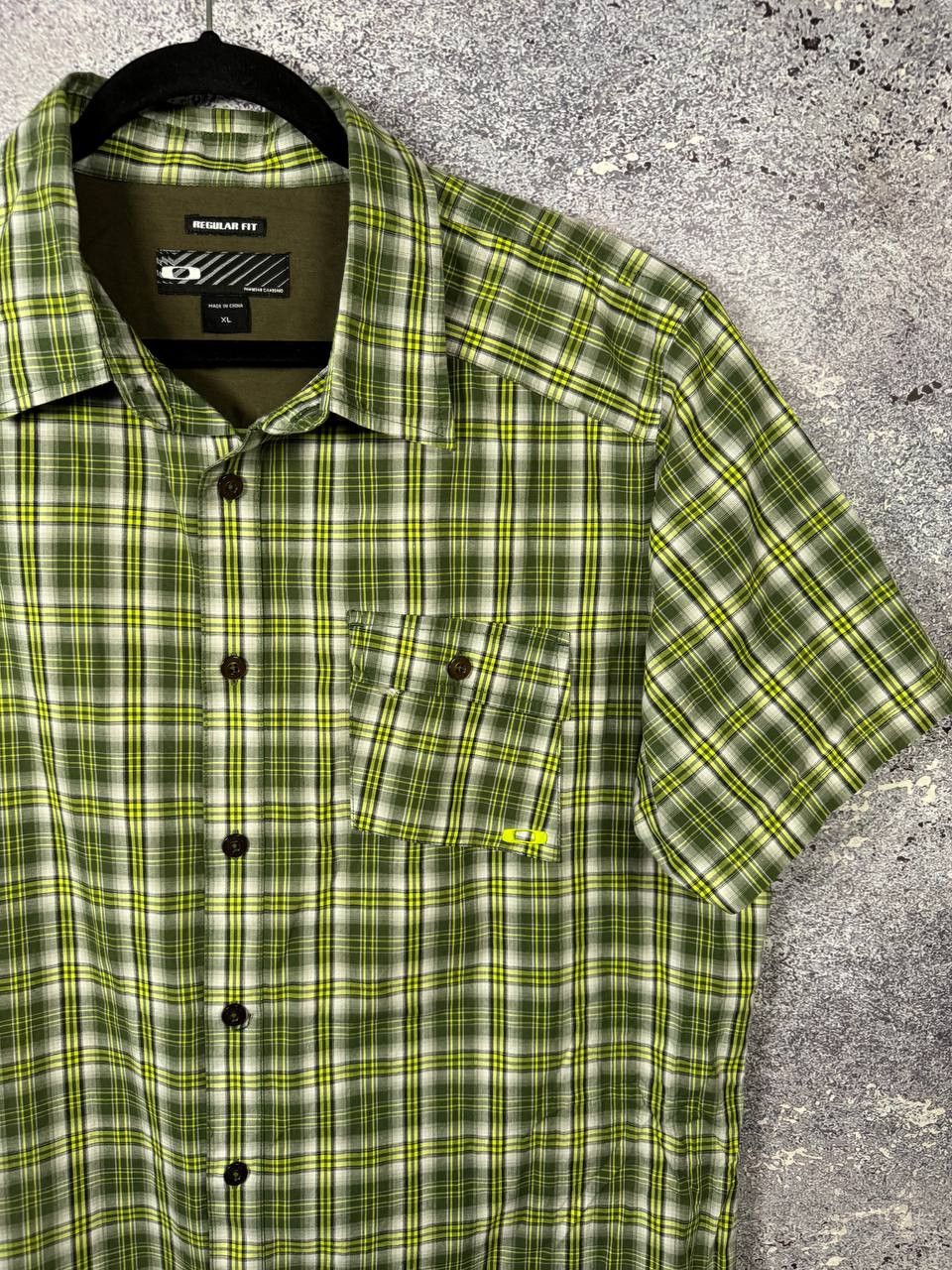 Oakley Vintage Oakley Plaid Check Green Shirt Button XL Size Size US XL / EU 56 / 4 - 2 Thumbnail