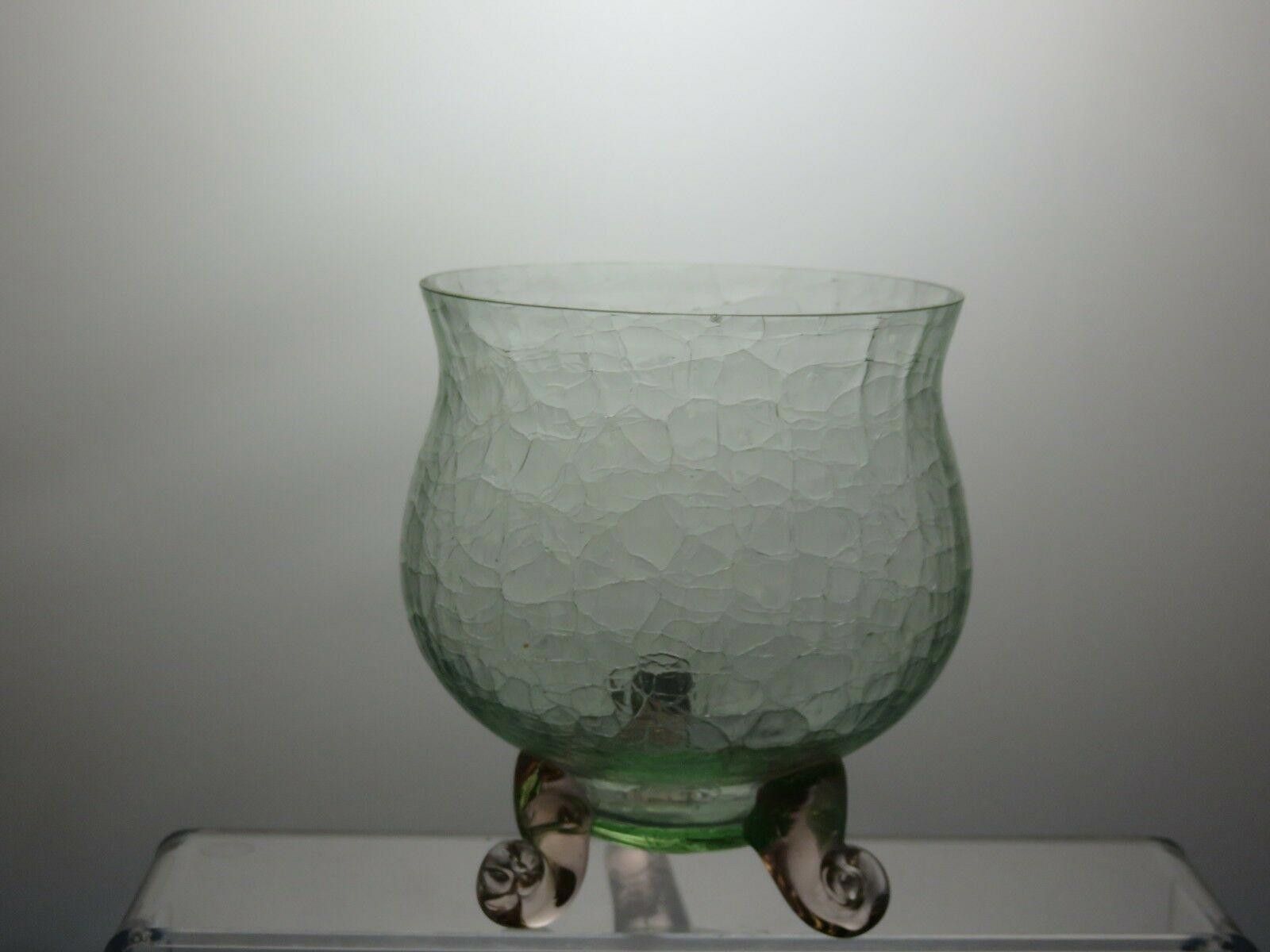 The Unbranded Brand Green Glass Candle Holder With Patterned Body 4 7/8" - Boxed Size ONE SIZE - 3 Thumbnail
