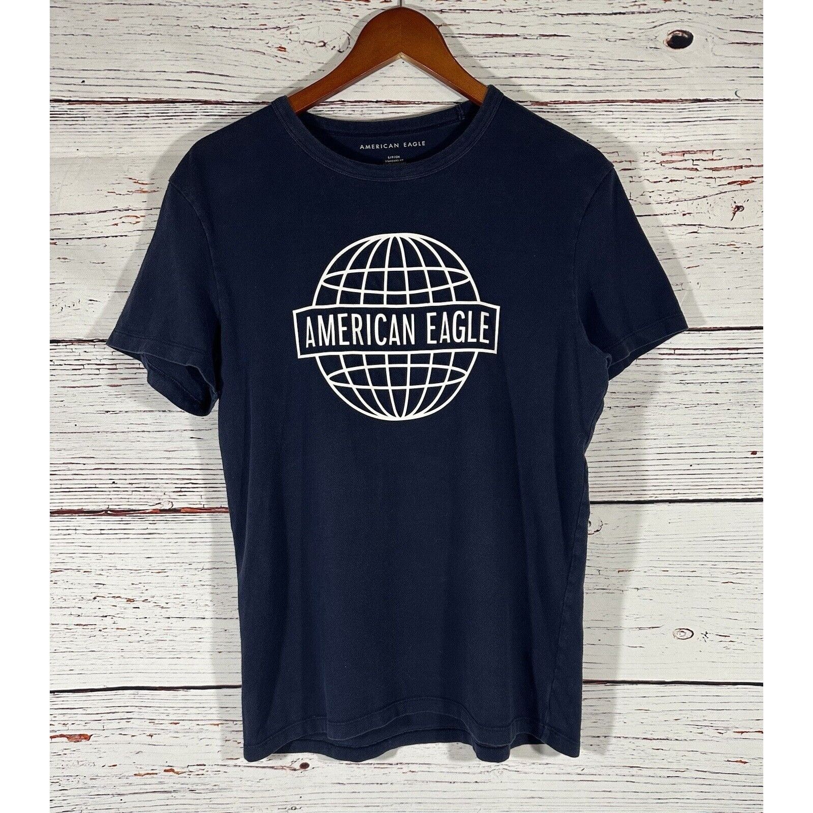 American Eagle Outfitters American Eagle Mens T-Shirt Solid Blue Preppy Size Small Te Size US S / EU 44-46 / 1 - 7 Thumbnail