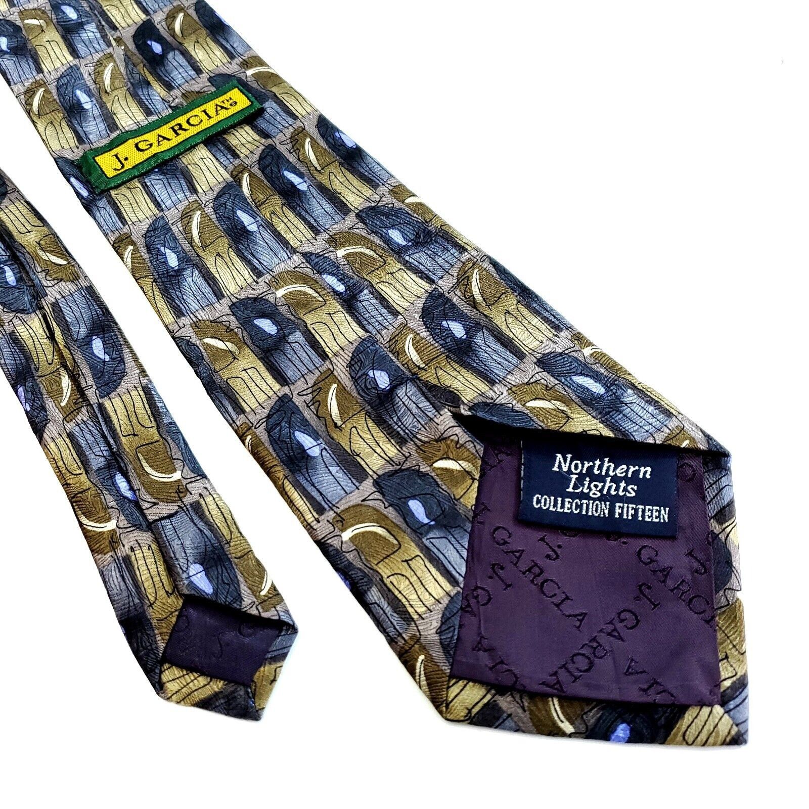 Grateful Dead J Garcia Northern Lights Collection 15 Beige Blue Abstract P Size ONE SIZE - 6 Thumbnail
