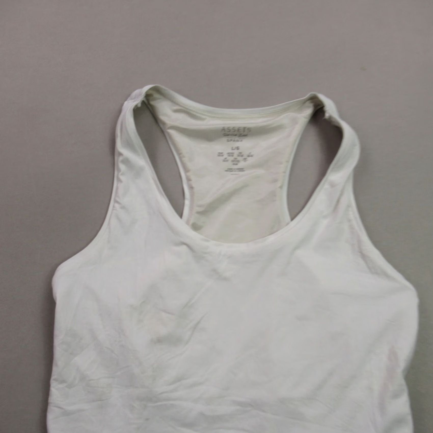 Spanx Spanx Shirt Large Sleeveless Activewear White Crew Neck Lightweight Womens Size L / US 10 / IT 46 - 3 Thumbnail