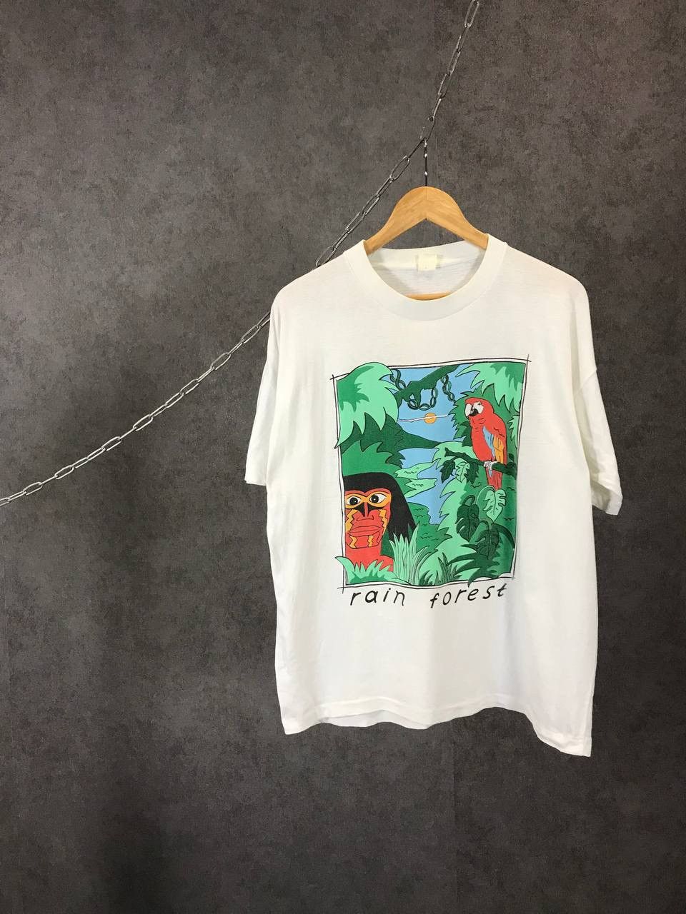 Vintage Rain Forest vintage USA single stitch tee Size US M / EU 48-50 / 2 - 1 Thumbnail