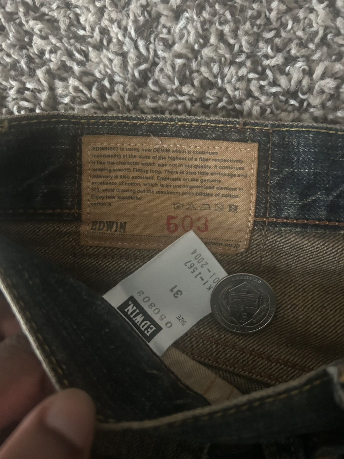 Edwin EDWIN Vintage 503 Jeans Sandwash 31x33 Size US 31 - 2 Thumbnail