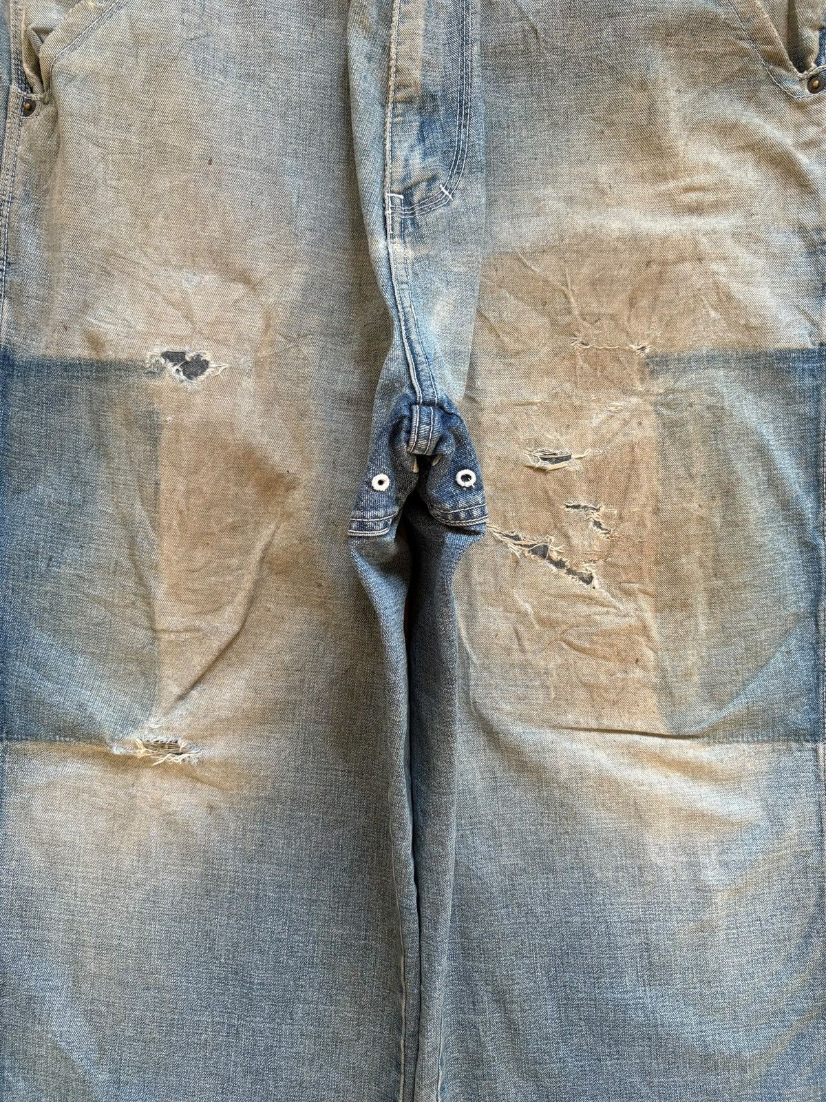 Enyce × Japanese Brand Vintage Japanese Brand Mud Wash Distress Rip Wide Leg Jean Size US 36 / EU 52 - 5 Thumbnail
