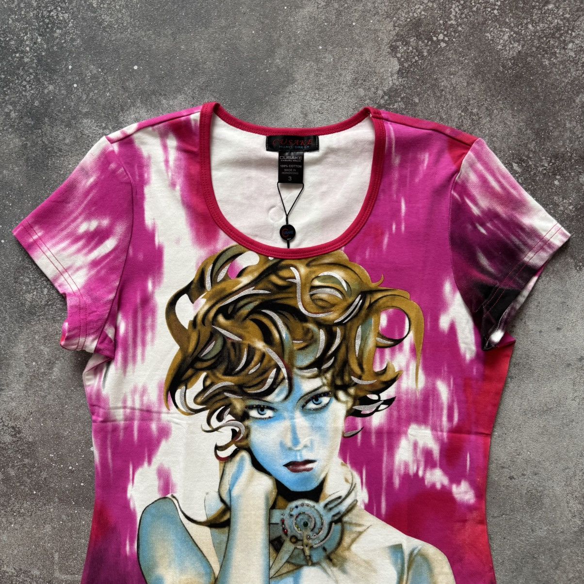 Hysteric Glamour 2000’s Custo Barcelona Style Sexy Lady Glam Y2K T-Shirt Size M / US 6-8 / IT 42-44 - 3 Thumbnail