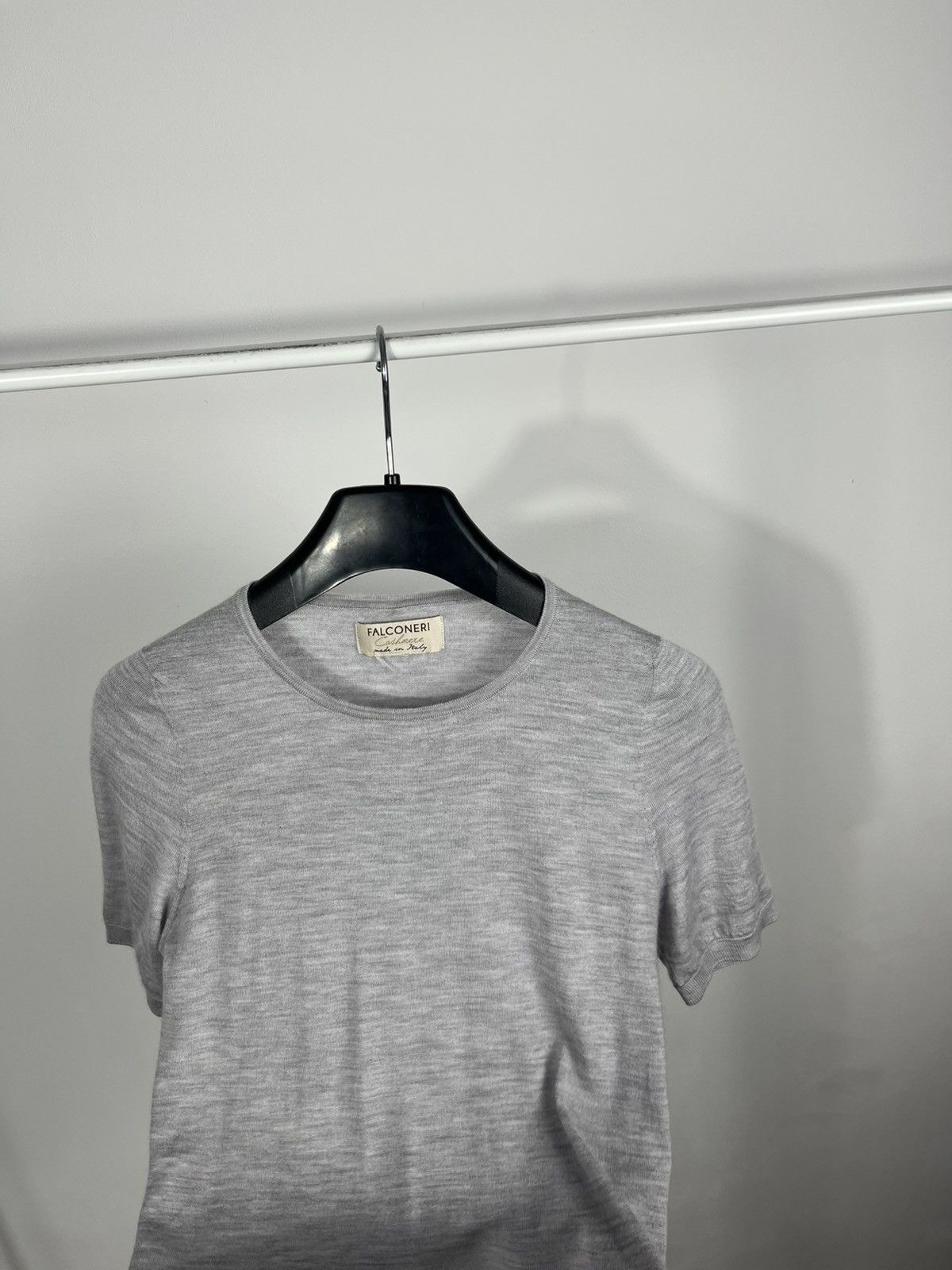 Other Falconeri cashmere blend grey short sleeve knit top Italy Size XS / US 0-2 / IT 36-38 - 8 Thumbnail